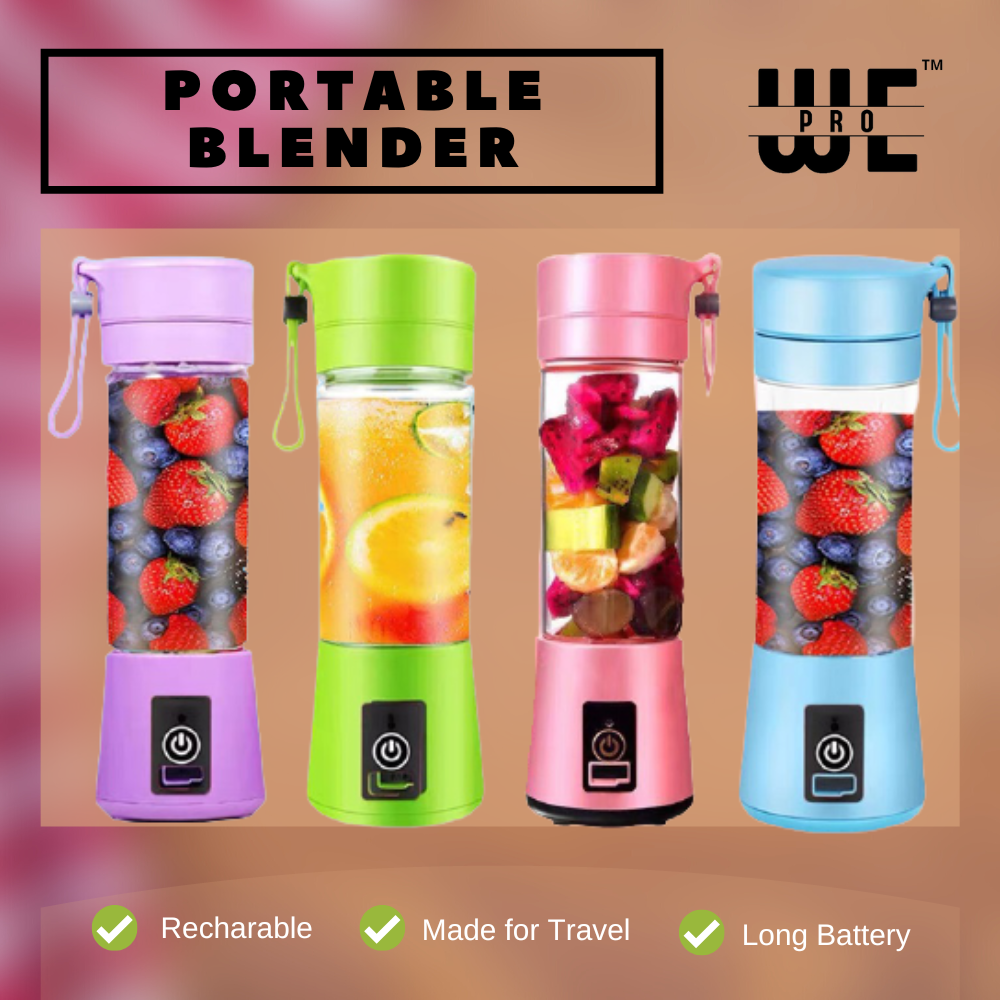 Portable Blender USB Rechargeable 6 blade Juicer Blender